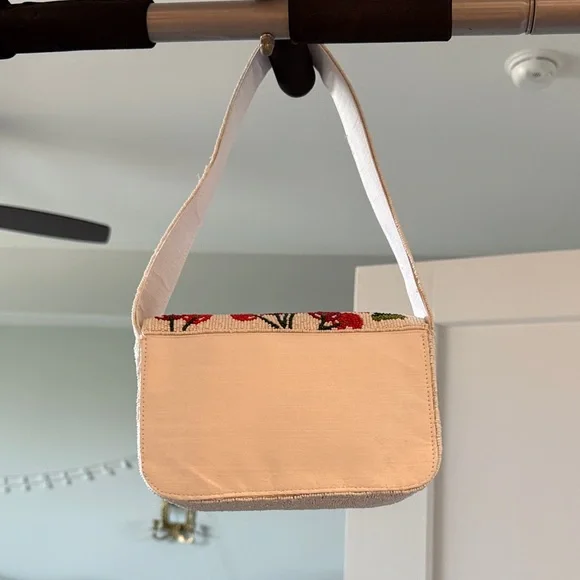 New Beaded White Shoulder Bag - Picture 2 of 2